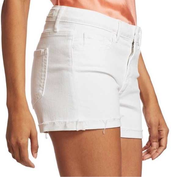 PAIGE deconstructed Jimmy Jimmy white denim Short - Picture 4 of 14